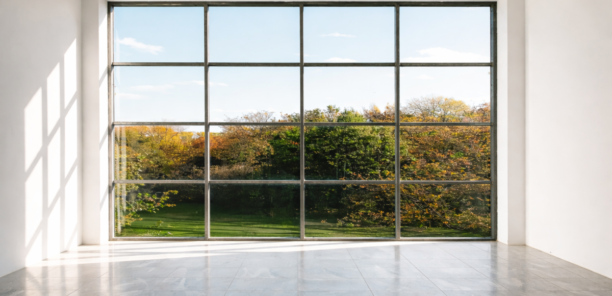 Grande vitre avec vue panoramique